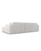 Nolio 4-Sitzer hellgraues linkes Ecksofa - 260x170x72 cm