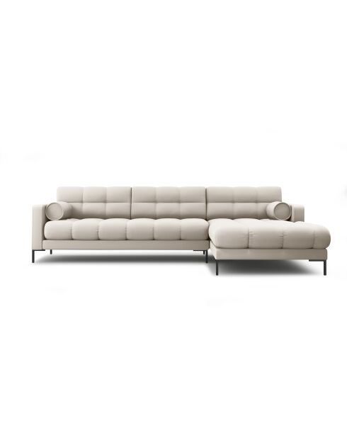 Divano angolare destro beige Bali a 5 posti - 293x185x75 cm