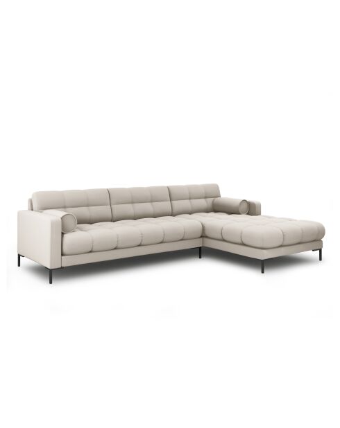 Divano angolare destro beige Bali a 5 posti - 293x185x75 cm