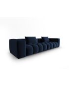 Modulares 5-Sitzer-Sofa aus Samt in Königsblau - 290 x 85 x 70 cm