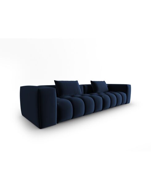 Verona 5-zits fluwelen modulaire bank koningsblauw - 290x85x70 cm
