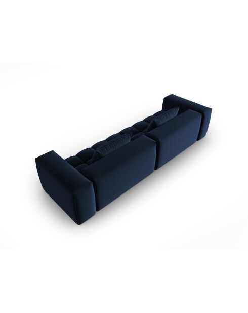 Verona 5-zits fluwelen modulaire bank koningsblauw - 290x85x70 cm