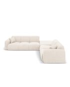 Divano angolare destro beige chiaro Nolio 4 posti - 315x250x72 cm