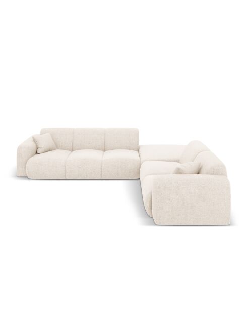 Nolio 4-Sitzer-Ecksofa, hellbeige, rechts, 315 x 250 x 72 cm