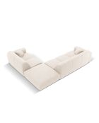 Divano angolare destro beige chiaro Nolio 4 posti - 315x250x72 cm