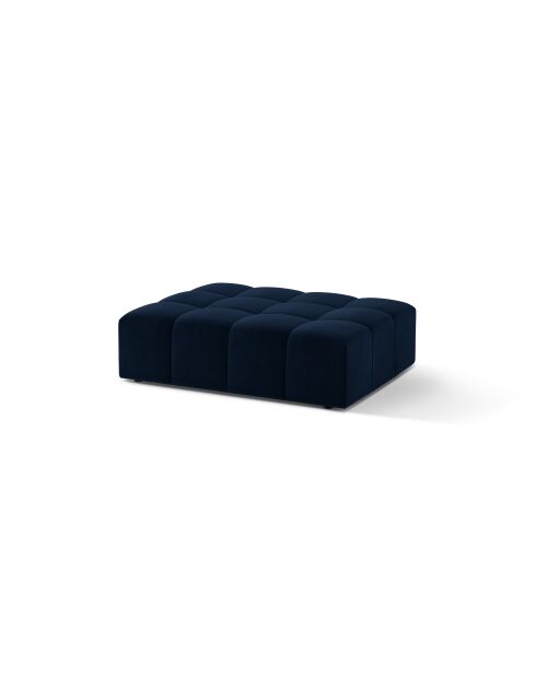 Sitzsack Chicago aus Samt, 1-Sitzer, Königsblau, 102 x 84 x 42 cm