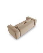 Canapé modulaire velours Verona 3 places le sable - 200x85x70 cm