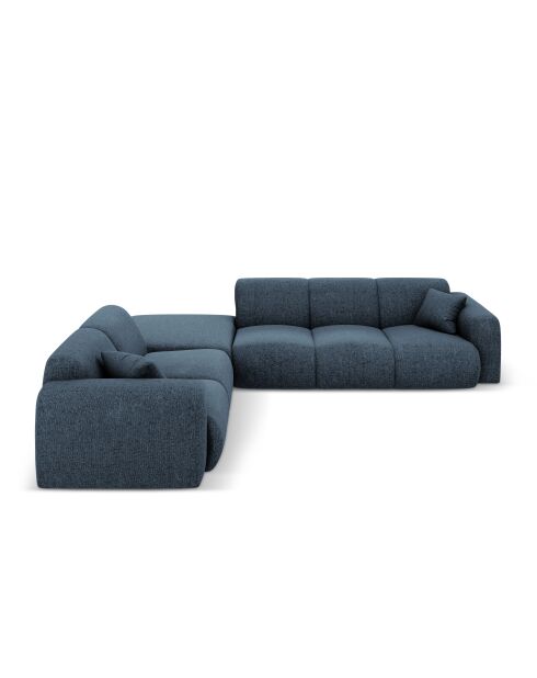 Nolio 4-zits koningsblauwe linkerhoekbank - 315x250x72 cm