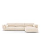 Matera 4-Sitzer-Ecksofa, hellbeige, rechts, 308 x 171 x 85 cm