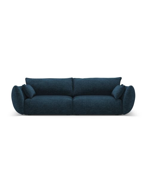 Canapé Matera 3 places bleu roi - 208x110x85 cm