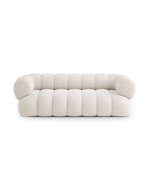 Canapé Koge 3 places beige clair - 210x95x70 cm