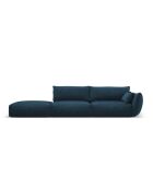 Divano sinistro Matera 4 posti blu royal - 264x110x85 cm