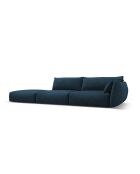 Divano sinistro Matera 4 posti blu royal - 264x110x85 cm