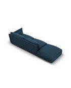 Divano sinistro Matera 4 posti blu royal - 264x110x85 cm