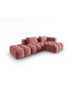 Verona 4-zits Flamant modulaire fluwelen hoekbank rechts - 265x145x70 cm