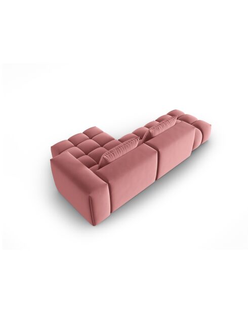 Verona 4-zits Flamant modulaire fluwelen hoekbank rechts - 265x145x70 cm