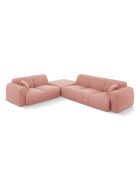 Canapé d'angle gauche Nolio 4 places rose - 315x250x72 cm