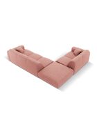 Canapé d'angle gauche Nolio 4 places rose - 315x250x72 cm