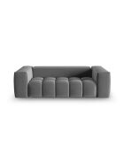 Canapé modulaire velours Verona 3 places gris chaud - 200x85x70 cm