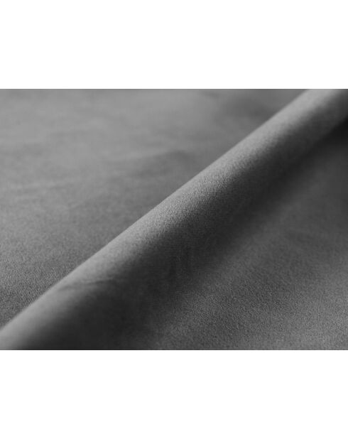 Chicago 3-Sitzer-Ecksofa aus Samt rechts hellgrau - 234x167x78 cm