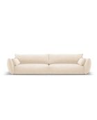 Canapé Matera 4 places beige clair - 248x110x85 cm
