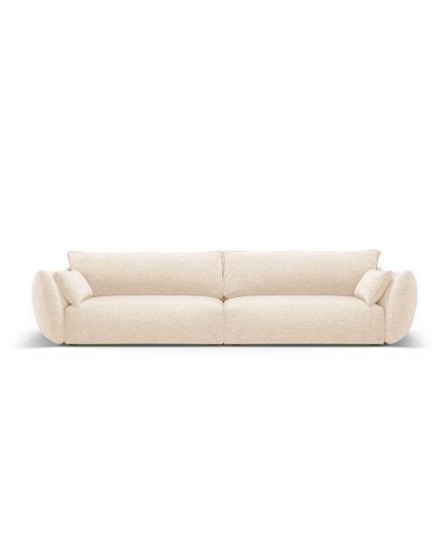 Canapé Matera 4 places beige clair - 248x110x85 cm