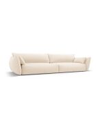 Canapé Matera 4 places beige clair - 248x110x85 cm