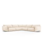 Matera 7-zits symmetrische hoekbank lichtbeige - 286x286x85 cm