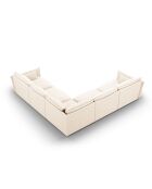 Matera 7-zits symmetrische hoekbank lichtbeige - 286x286x85 cm