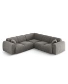 Divano angolare simmetrico grigio Nolio a 5 posti - 252x252x72 cm