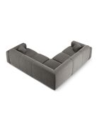Divano angolare simmetrico grigio Nolio a 5 posti - 252x252x72 cm