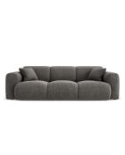 Canapé Nolio 3 places gris - 235x95x72 cm