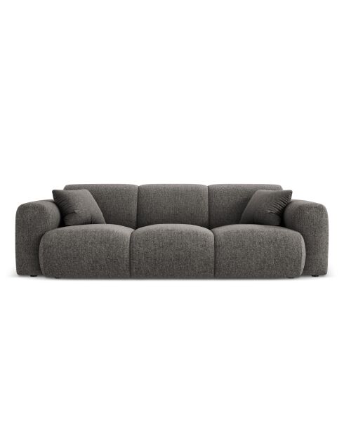 Canapé Nolio 3 places gris - 235x95x72 cm