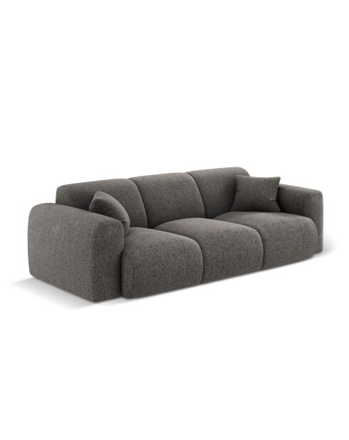 Canapé Nolio 3 places gris - 235x95x72 cm