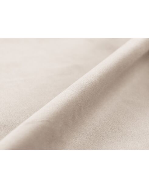 Panorama-Ecksofa (rechte Seite) Chicago 7-Sitzer aus Samt, hellbeige — 375 x 263 x 78 cm