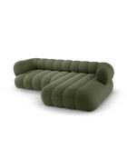 Canapé d'angle droit Koge 5 places vert - 270x165x70 cm