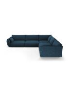 Matera symmetrisches 7-Sitzer-Ecksofa königsblau - 286 x 286 x 85 cm