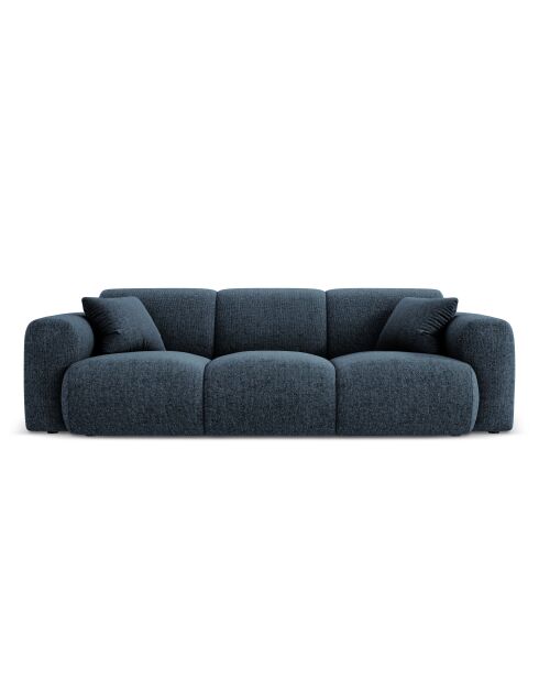 Canapé Nolio 3 places bleu roi - 235x95x72 cm