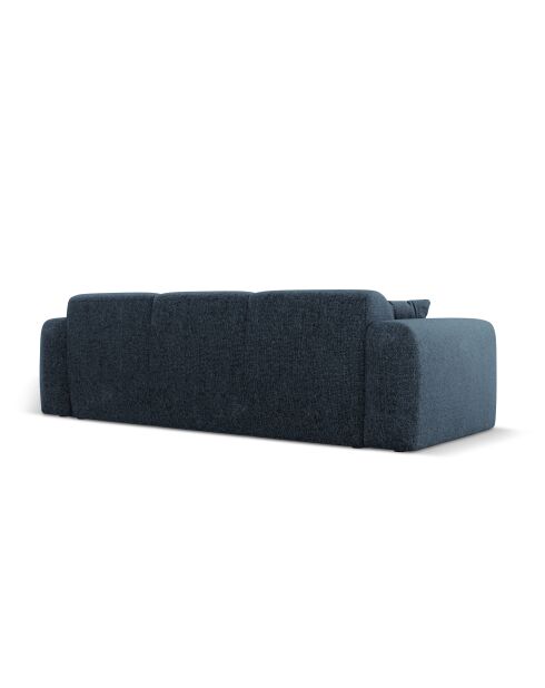 Canapé Nolio 3 places bleu roi - 235x95x72 cm