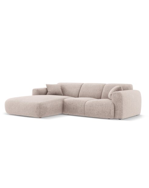 Divano angolare sinistro beige Nolio 4 posti - 260x170x72 cm