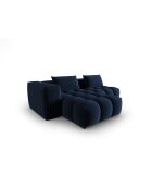 Modulares Ecksofa Verona aus Samt für 3 Personen, links, königsblau — 205 x 145 x 70 cm
