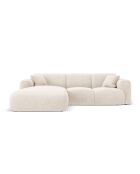 Nolio 4-zits lichtbeige hoekbank links - 260x170x72 cm