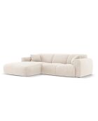 Nolio 4-zits lichtbeige hoekbank links - 260x170x72 cm