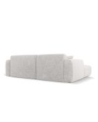 Divano angolare destro grigio chiaro a 4 posti Nolio - 235x170x72 cm