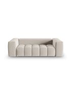 Canapé modulaire velours Verona 3 places écru - 200x85x70 cm