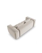 Canapé modulaire velours Verona 3 places écru - 200x85x70 cm
