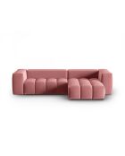 Verona 3-zits Flamant modulaire fluwelen hoekbank rechts - 260x145x70 cm
