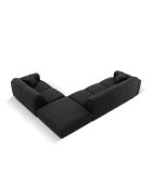 Nolio 4-Sitzer schwarzes rechtes Ecksofa - 315x250x72 cm
