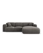 Nolio 4-Sitzer-graues rechtes Ecksofa - 260x170x72 cm