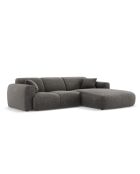 Nolio 4-Sitzer-graues rechtes Ecksofa - 260x170x72 cm